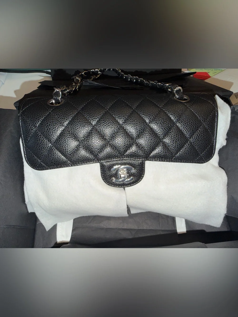 JUNE 2026 purchased CHANEL Classic Flap Size Small with Silver Chain. NEVER WORN